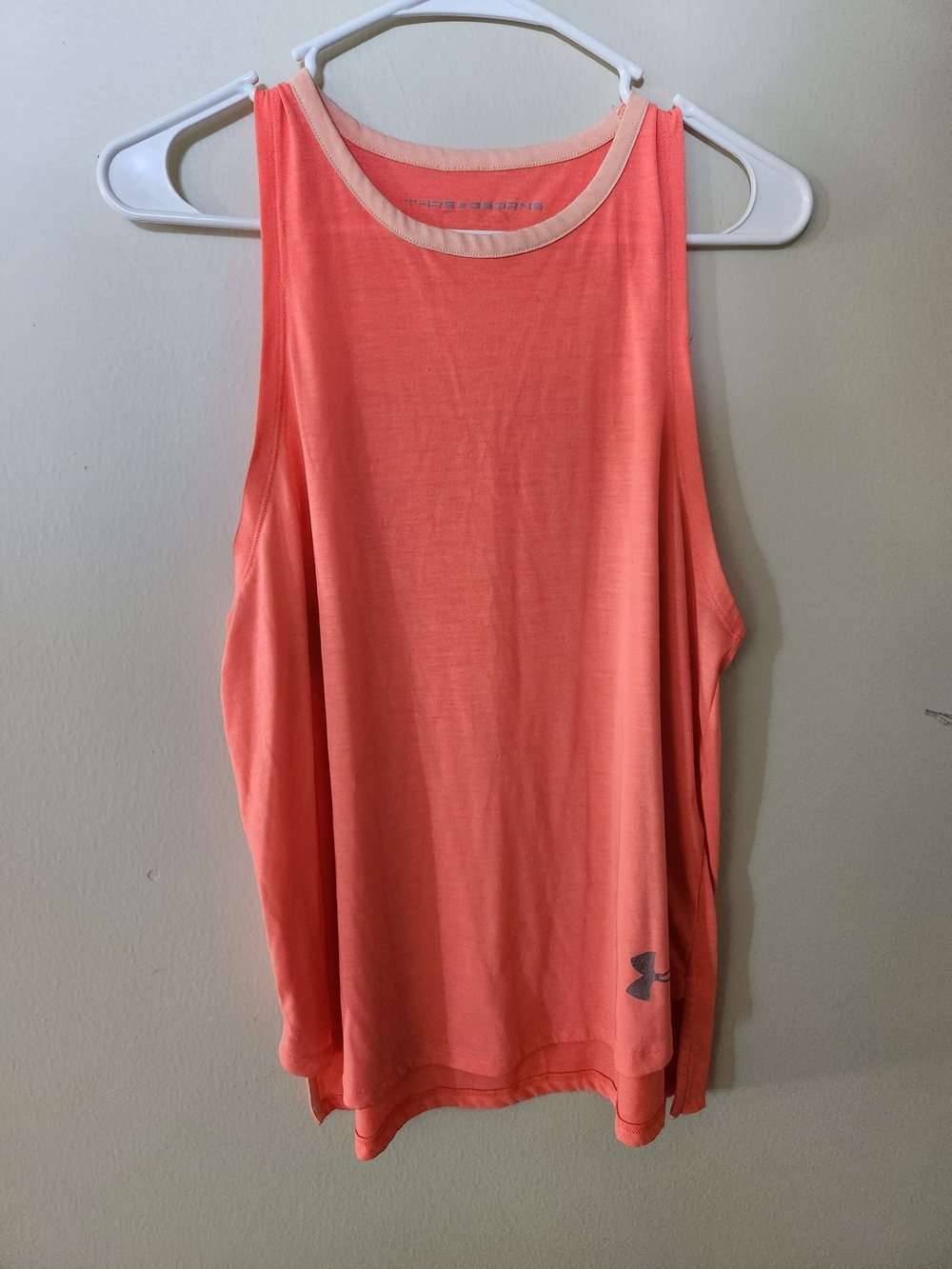 Under Armour Coral Performance Tank with Light Trim